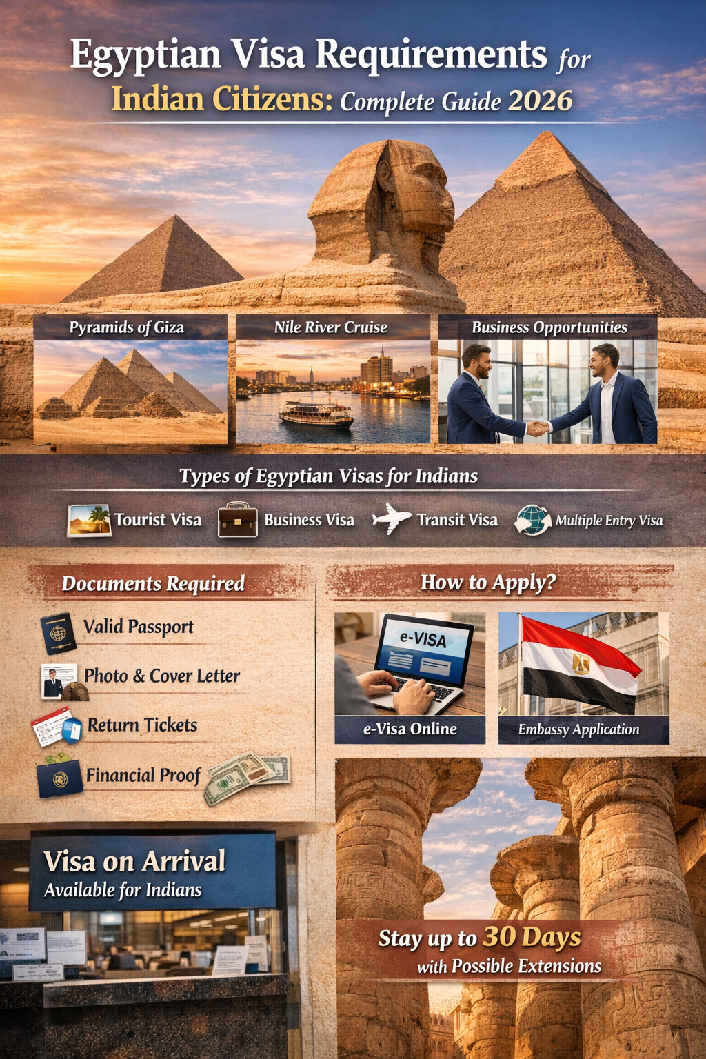 Egypt Visa Requirements for Indian Citizens 2026